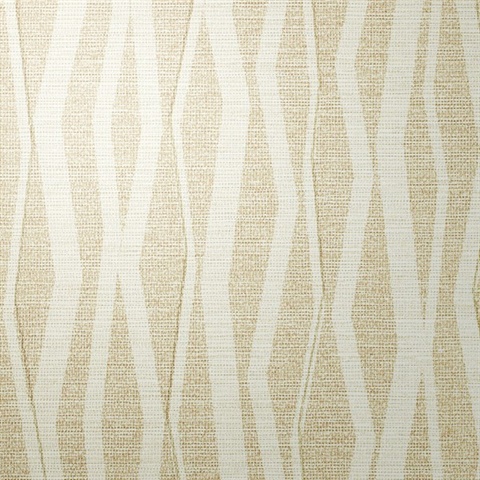 Abstract Breezy Beige Vertical Stripe on Linen