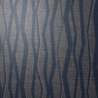 Abstract Deep Indigo Vertical Stripe on Linen