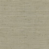 Alan Taupe Horizontal Slub Wallpaper