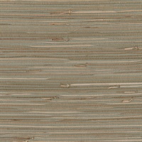 Aqua & Brown Large Woven Grasscloth