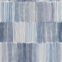 Watercolor Abstract Horizontal Stripe Oceanic