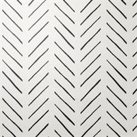 Avenue Herringbone Geometric Charcoal Magnolia Home Commercial Vinyl