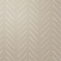 Avenue Herringbone Geometric Parchment Magnolia Home Commercial Vinyl