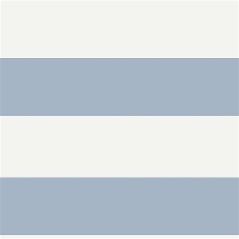 Baby Blue & White Commercial Beach Stripe Wallpaper | Baby Blue Stripe 54