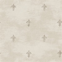 Beige Damask Commercial Wallcovering