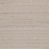 Taupe Horizontal Stria Commercial Wallpaper
