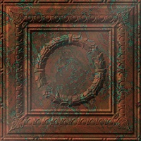 Caesar Ceiling Panels Copper Patina