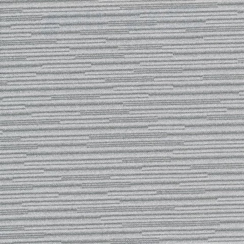 Calloway Dark Grey Horizontal Stripes Wallcovering