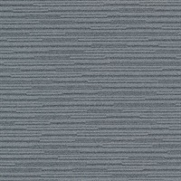 Calloway Slate Grey Horizontal Stripes Wallcovering