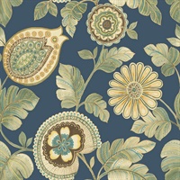 Champlain & Rosemary Commercial Calypso Modern Floral Wallcovering
