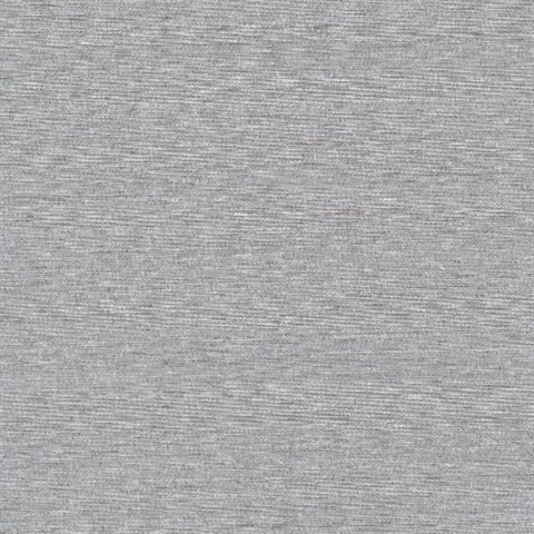 Chet Grey Silk Linen Wallcovering