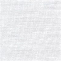 Chorus White Faux Textile Wallcovering