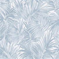 Tropical Palm Leaf Blue Shale