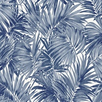 Tropical Palm Leaf Pacific Blue