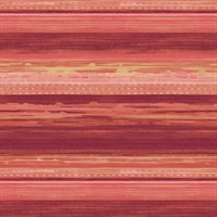 Cranberry, Scarlet and Blonde Commercial Horizontal Stria Wallcovering