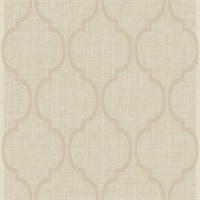 Cream Damask Commercial Wallcovering