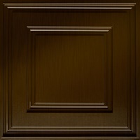 Cubed Ceiling Panels Rubbed Bronze