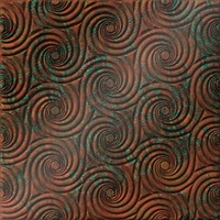 Cyclone Ceiling Panels Copper Patina
