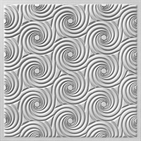 Cyclone Ceiling Panels White& Paintable