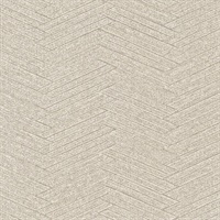 Ellington Beige Herringbone Wallcovering