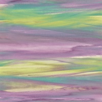 Green, Olive & Violet Commercial Rainbow Brush Wallcovering