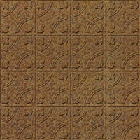 Kaleidoscope Ceiling Panels Aged Copper