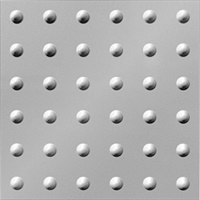 Large Rivet Ceiling Panels White & Paintable