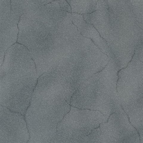 Leon Charcoal Faux Marble Stone Wallcovering