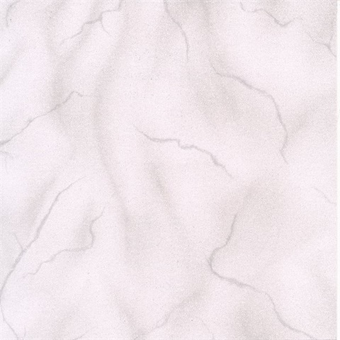 Leon White Faux Marble Stone Wallcovering