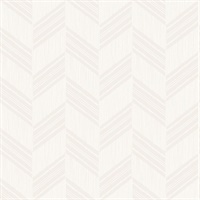 Light Gray & Cream Commercial Rustic Chevron Wallcovering
