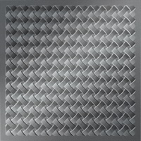 Loom Ceiling Panels Metallic Silver