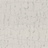 Mahana Silver Textile Wallcovering