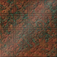 Maze Ceiling Panels Copper Patina