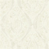 Off White Damask Commercial Wallcovering | Off White Damask Commercial ...