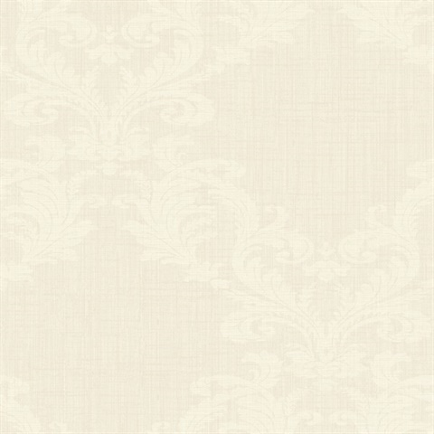 Off White Damask Commercial Wallcovering | Off White Damask Commercial ...