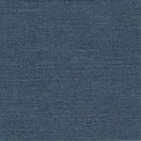 Parker Blue Faux Linen Wallcovering