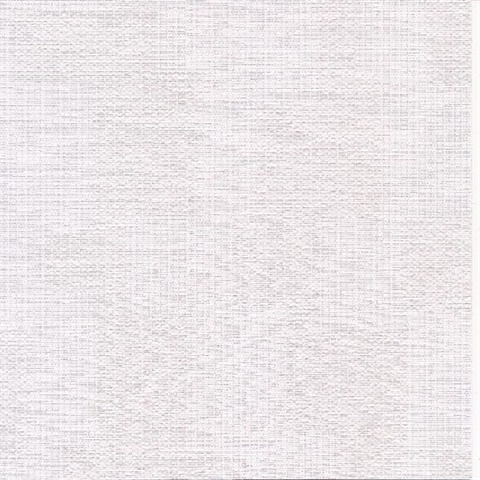 Perdito White Checked Plaid Linen Wallcovering