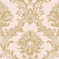 Pink and Gold Dimitrie Damask