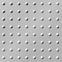 Rivet Ceiling Panels White & Paintable