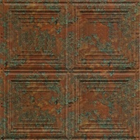 Sandcastle Ceiling Panels Copper Patina