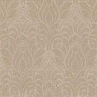 Sandor Light Brown Damask