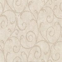 Sansa Beige Plaster Scroll