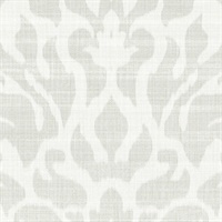 Shadow Damask Ethereal White