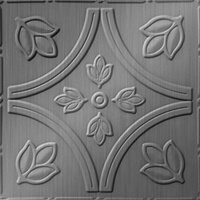 Tulip Fields Ceiling Panels Brushed Aluminum