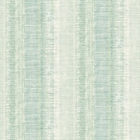 Washed Jade & Aloe Commercial Tiki Vertical Stripe Wallcovering