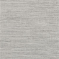 TNBL302  Bloom Soft Gray Metallic Floral Sketch Commercial Vinyl Wallpaper